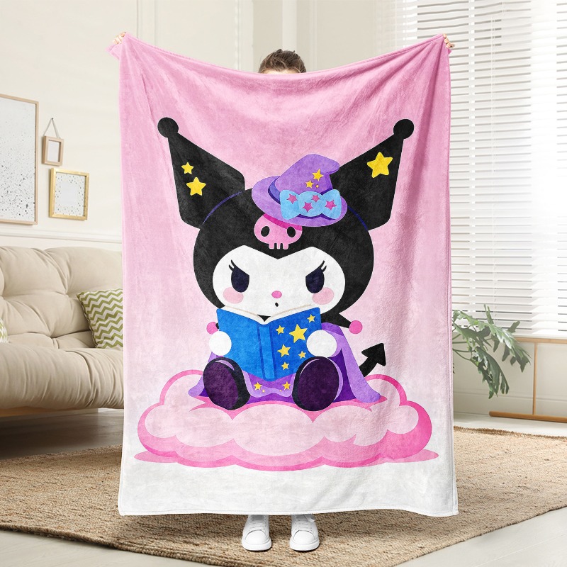 Christmas Throw Blanket - Sanrio Decke Kuromi Hexen-Magie-Decke Weiche Fleece-Decke