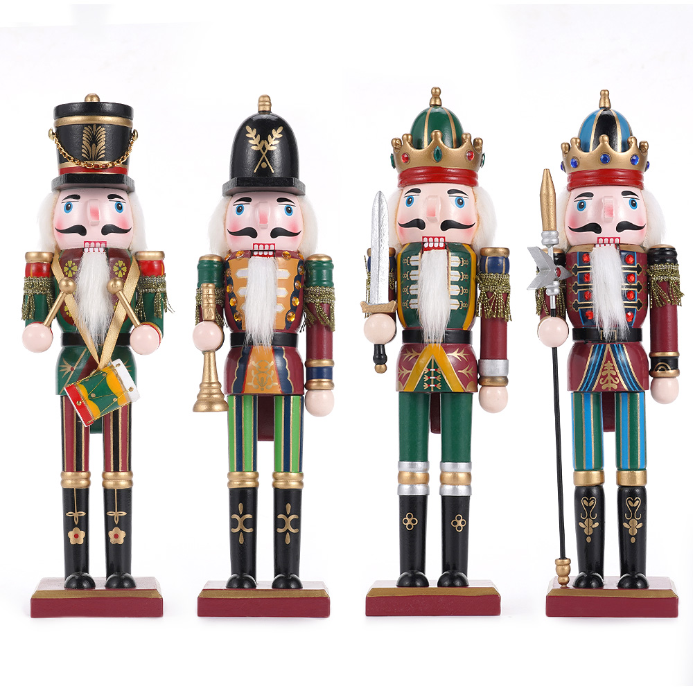 Nutcracker Figurine - 30cm hölzerne Nussknacker Weihnachts dekoration Soldat