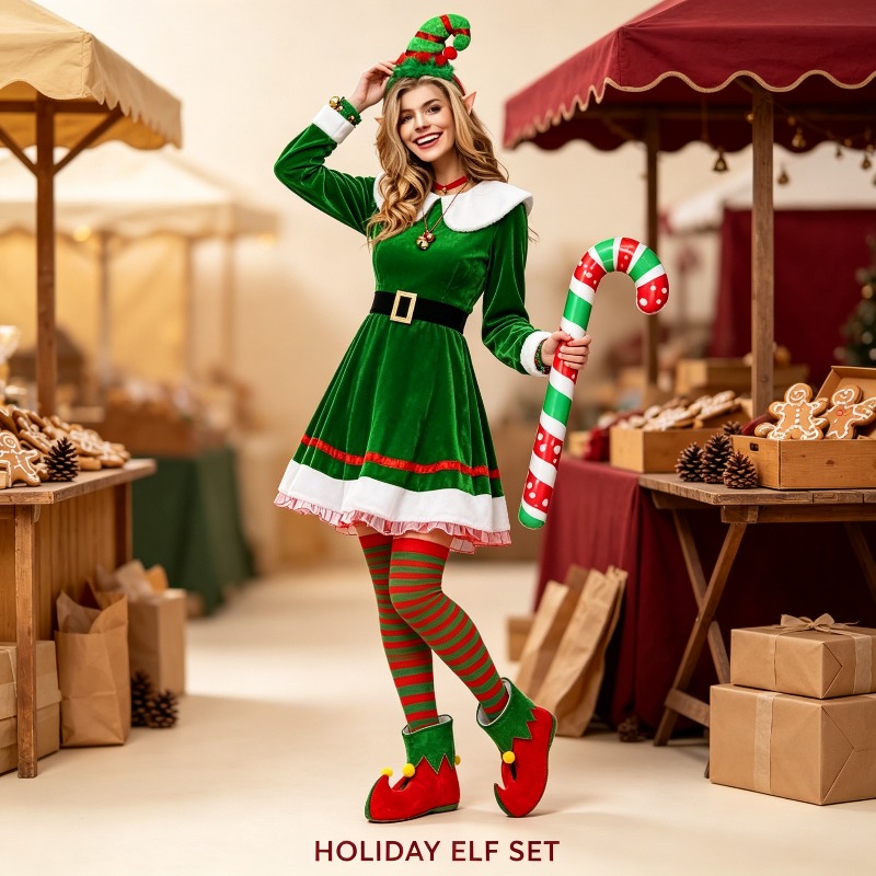 Weihnachts-Elfen-Kostüm-Set fü – Elf Costume Christmas Bewertung und Preis